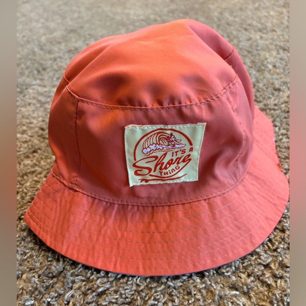 Youth Disney Parks Reversible Fishing Hat Orange/Blue Mickey Print Size Child